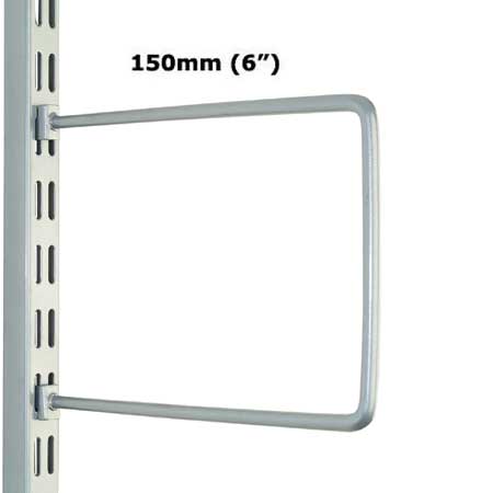 DFB150S Sapphire Twin Slot Upright Silver Flexible Bookends 150mm (pack of 2)