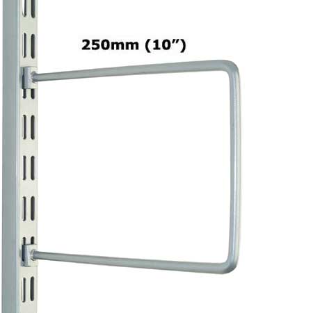 DFB250S Sapphire Twin Slot Upright Silver Flexible Bookends 250mm (pack of 2)
