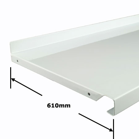 DSS1061 Sapphire Twin Slot Shelf  610mm x 1000mm White