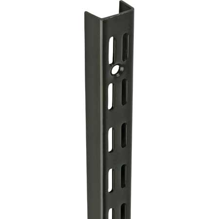 Twin Slot Black Wall Mounted Uprights