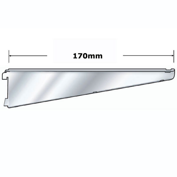 DB170CH Sapphire Twin Slot Chrome Bracket 170mm Chrome