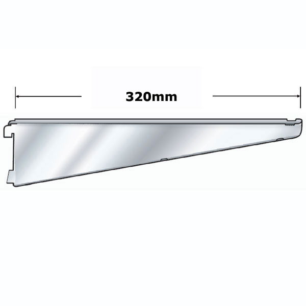 DB320CH Sapphire Twin Slot Chrome Bracket 320mm Chrome