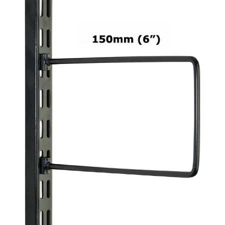 DFB150B Sapphire Twin Slot Upright Black Flexible Bookends 150mm (pack of 2)