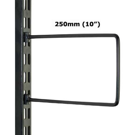 DFB250B Sapphire Twin Slot Upright Black Flexible Bookends 250mm (pack of 2)