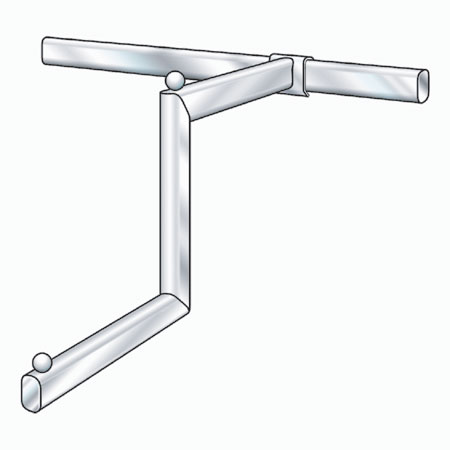 R1330 Stepped Arm for Flat Sided Oval Back Bar