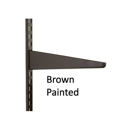 Twin Slot Brown Shelving Brackets