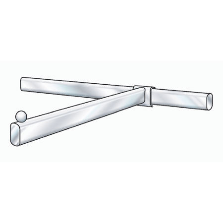 R1334 300mm Straight Arm Bracket for Flat Sided Oval Back Bar