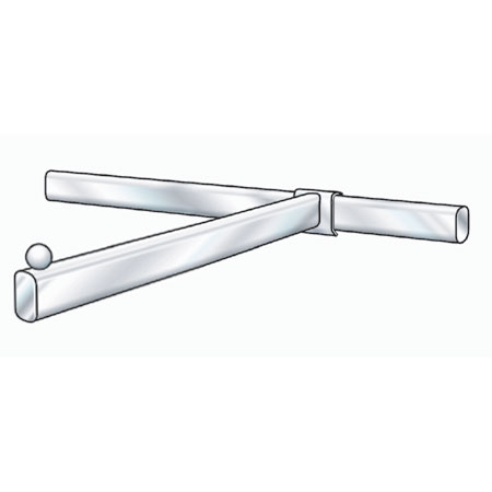 R1335 350mm Straight Arm Bracket for Flat Sided Oval Back Bar