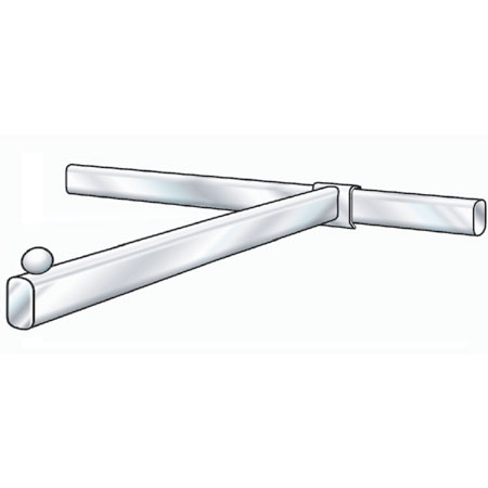 R1336 400mm Straight Arm Bracket for Flat Sided Oval Back Bar